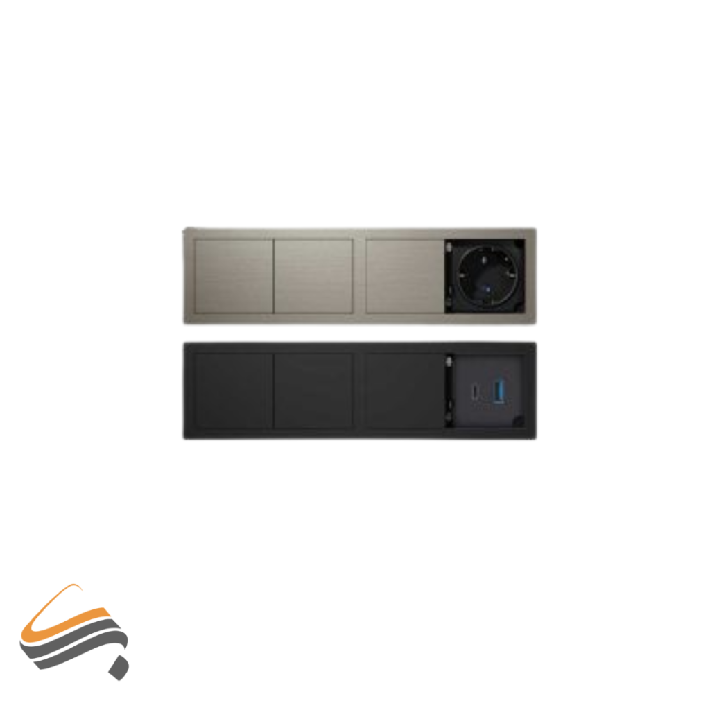 پریز توکار ملونی با پورت USB مدل VERSAHIT mono Combi/ASA
